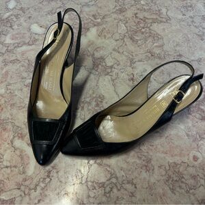 Bruno Magli kitten heels real leather